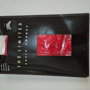 Vintage The Limited Red Satin Opaque Tights sz Small Y2K 90s Millennial